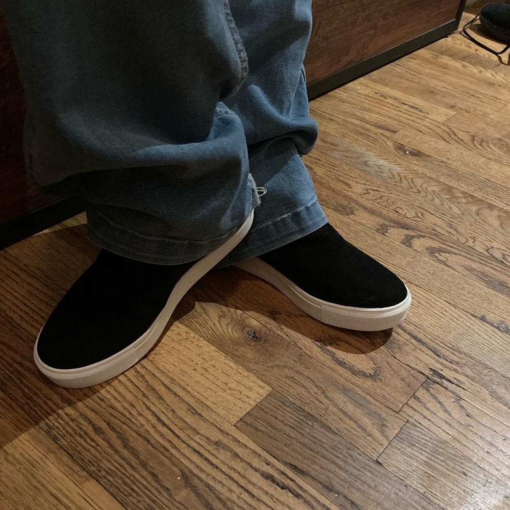 Faux suede sneakers